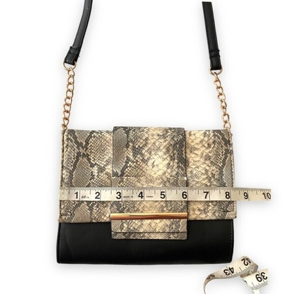 Atmosphere Y2K Snake Print Thin Purse Envelope Purse Adjustable Strap Bag - Picture 6 of 11